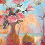 Afternoon Reflections 24" x 24" © Gwen Sylvester, acrylic on canvas, gallery wrap